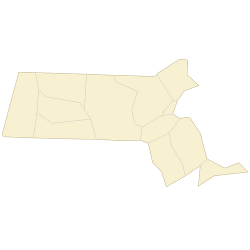 Preview of Vector Map of Massachusetts Counties