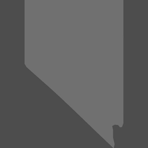 Preview of Blank Printable Map of Nevada Counties (Dark Theme)