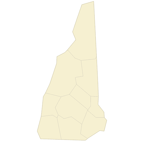 Preview of Blank Map of New Hampshire Counties