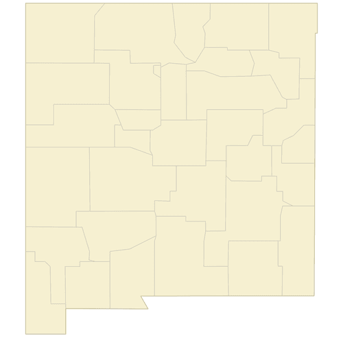 Preview of Blank Map of New Mexico Counties