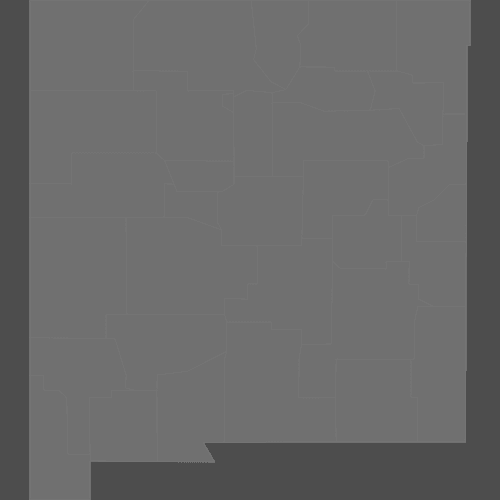 Preview of Blank Printable Map of New Mexico Counties (Dark Theme)