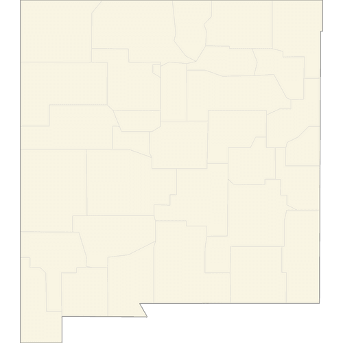 Preview of Blank Printable Map of New Mexico Counties