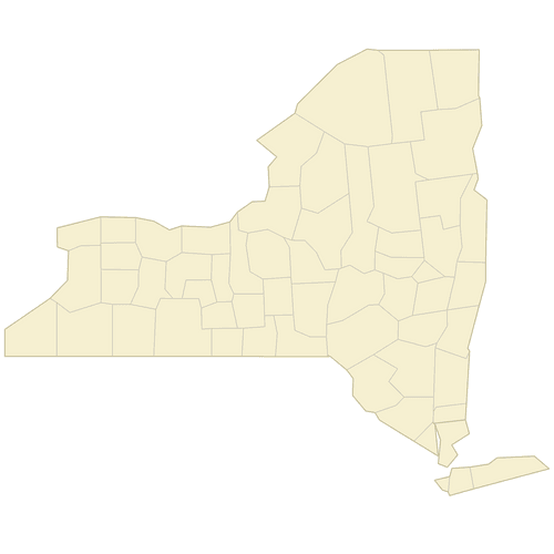 Preview of Vector Map of New York Counties