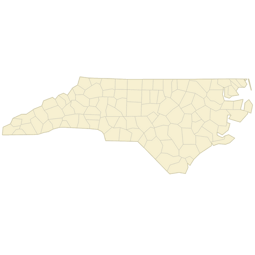 Preview of Blank Map of North Carolina Counties