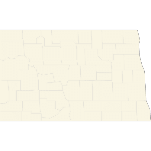 Preview of Vector Map of North Dakota Counties