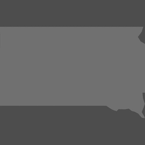 Preview of Blank Printable Map of South Dakota Counties (Dark Theme)