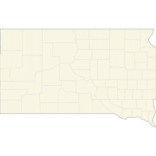 Preview of Vector Map of South Dakota Counties