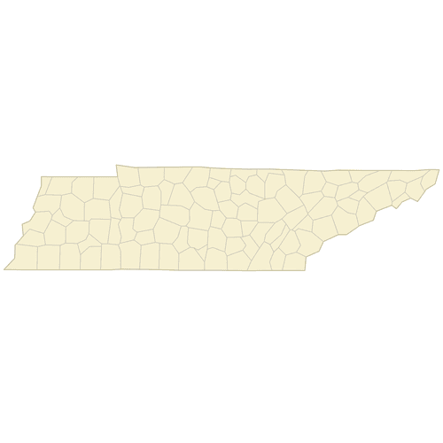 Preview of Vector Map of Tennessee Counties