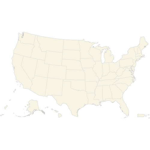 United States with Alaska, Hawaii and outlying territories — States