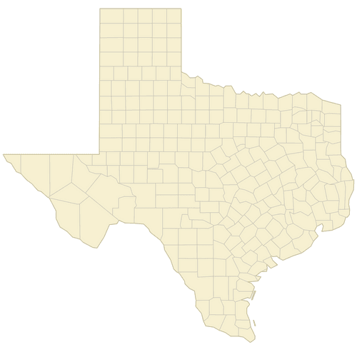 Preview of Vector Map of Texas Counties