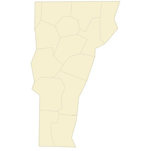 Preview of Blank Map of Vermont Counties