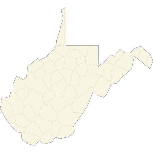 Preview of Vector Map of West Virginia Counties