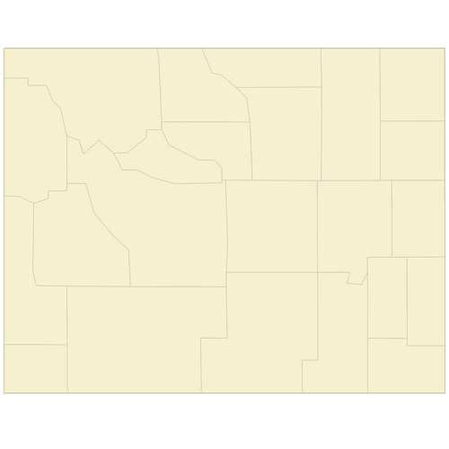 Preview of Vector Map of Wyoming Counties