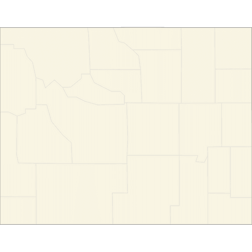 Preview of Vector Map of Wyoming Counties