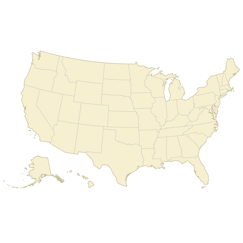 Preview of Blank Map of the United States