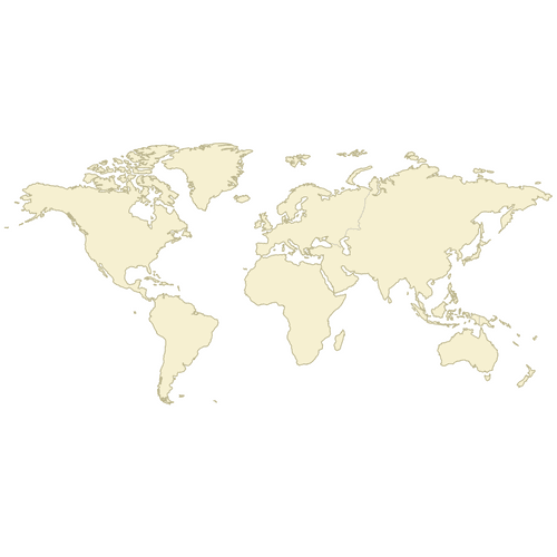 Preview of Blank Map of the World Continents