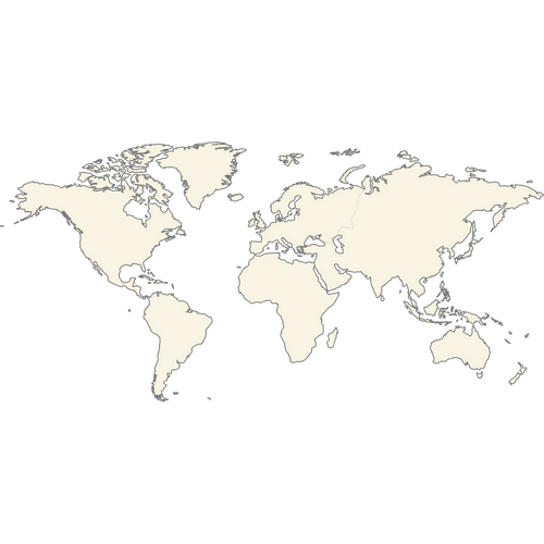 Preview of Blank Printable Map of the World Continents