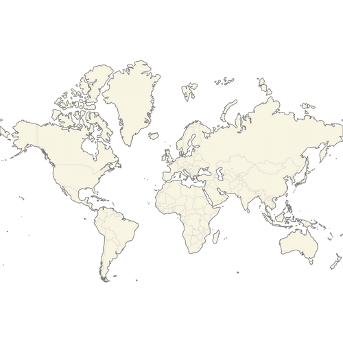 Preview of Blank Printable Map of the World