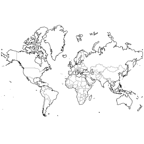 Preview of Outline Map of the World