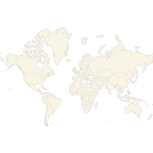 Map of the World (without the Antarctica) — Countries