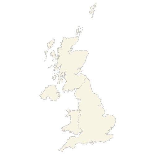 Map of the United Kingdom — Countries